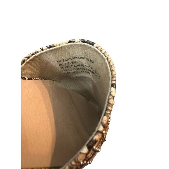 Steve Madden Women’s Size 8 Trace Studded Mule Natural Snake Print Slip On - Picture 4 of 5